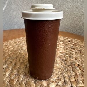 Vintage Tupperware Brown Tan Cream Salt Shaker Flip Top Lid 1329 629 Replacement